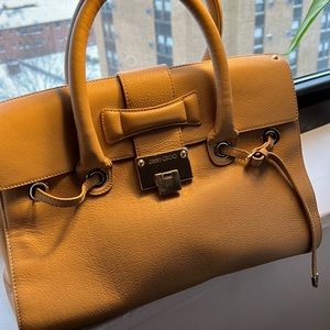 Tan Jimmy Choo handbag